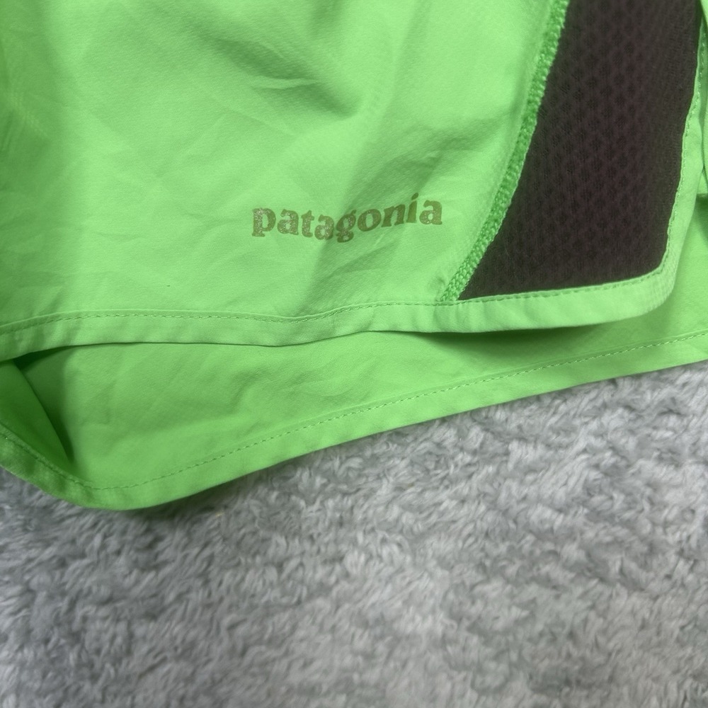 Patagonia Shorts Womens M Green Black Hiking Running Outdoors Mesh Lined Strider - Picture 5 of 9